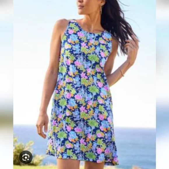 Lily Pulitzer Disney Inspired Floral Sleeveless Dress NWT - Picture 1 of 14